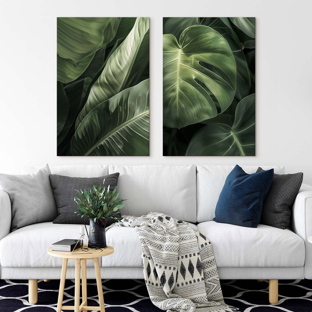 Sous la canopée tropicale dans un intérieur