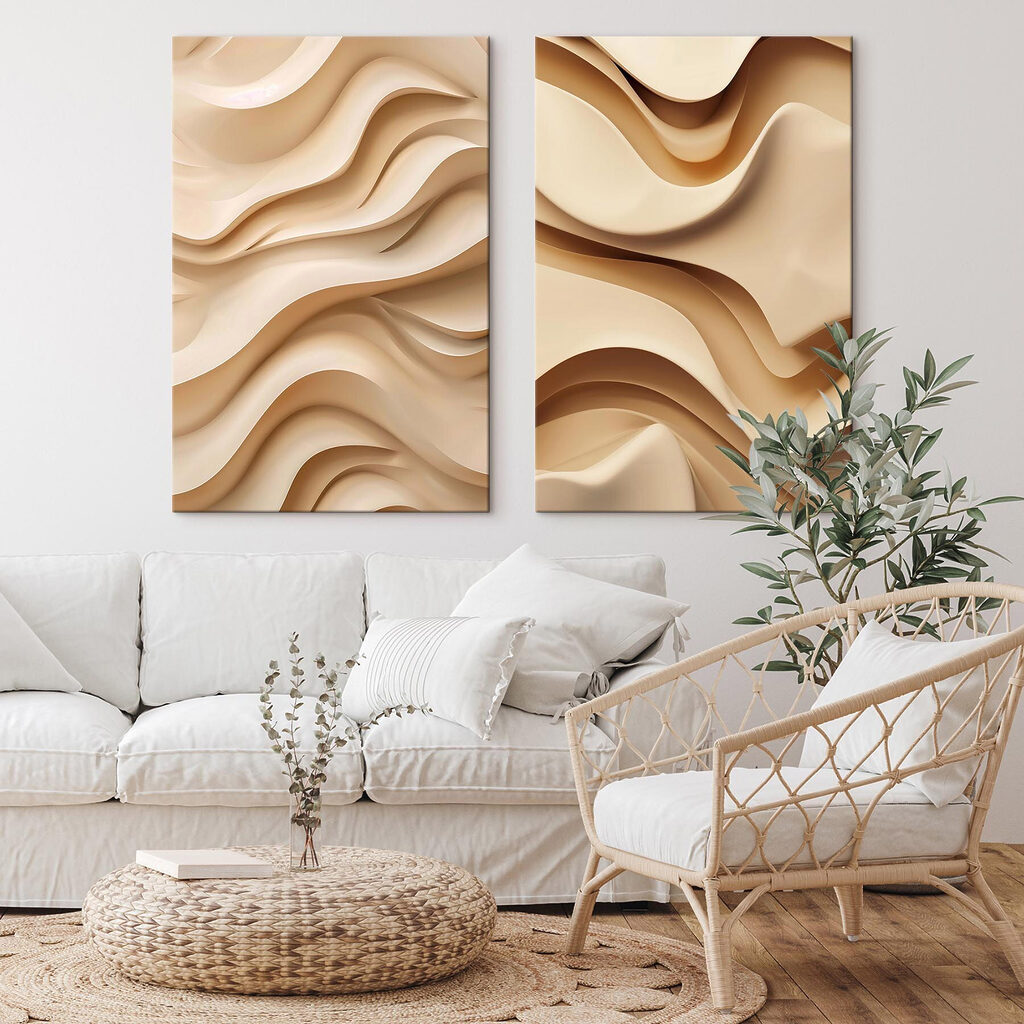 Ondulations chaleureuses dans un intérieur