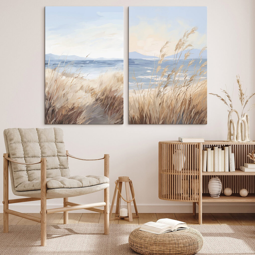 Entre dunes et mer dans un intérieur
