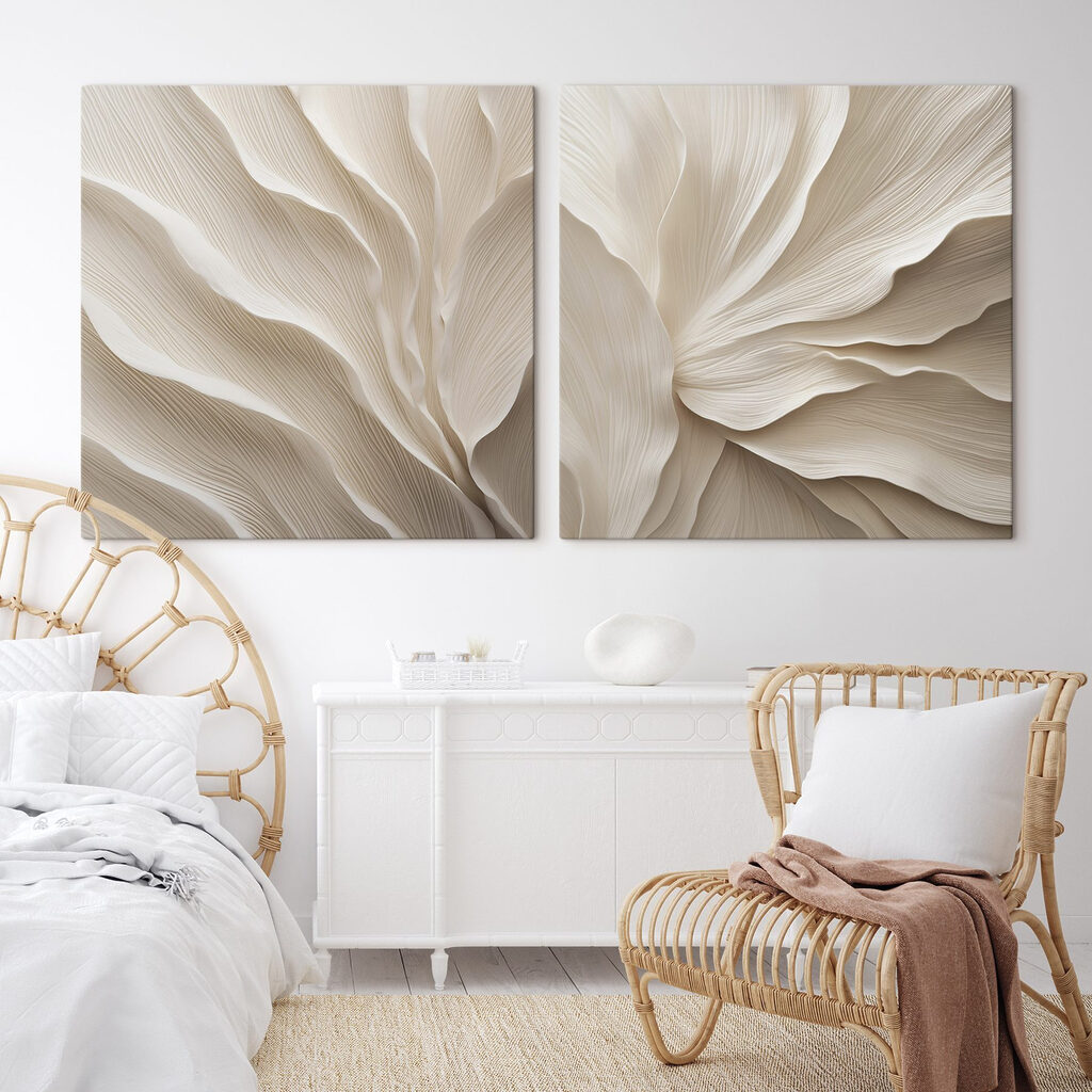 Lignes en pétales dans un intérieur