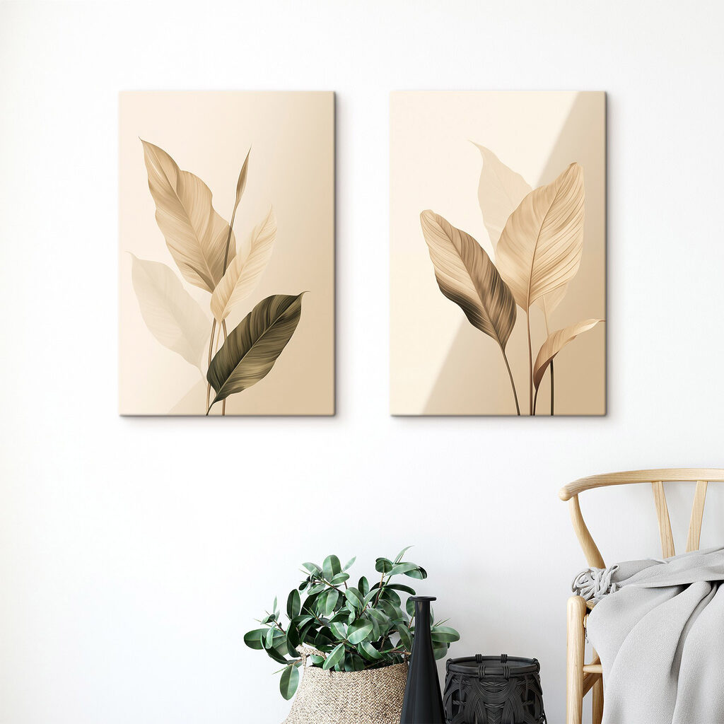 Feuilles baignées de lumière — intérieur 2