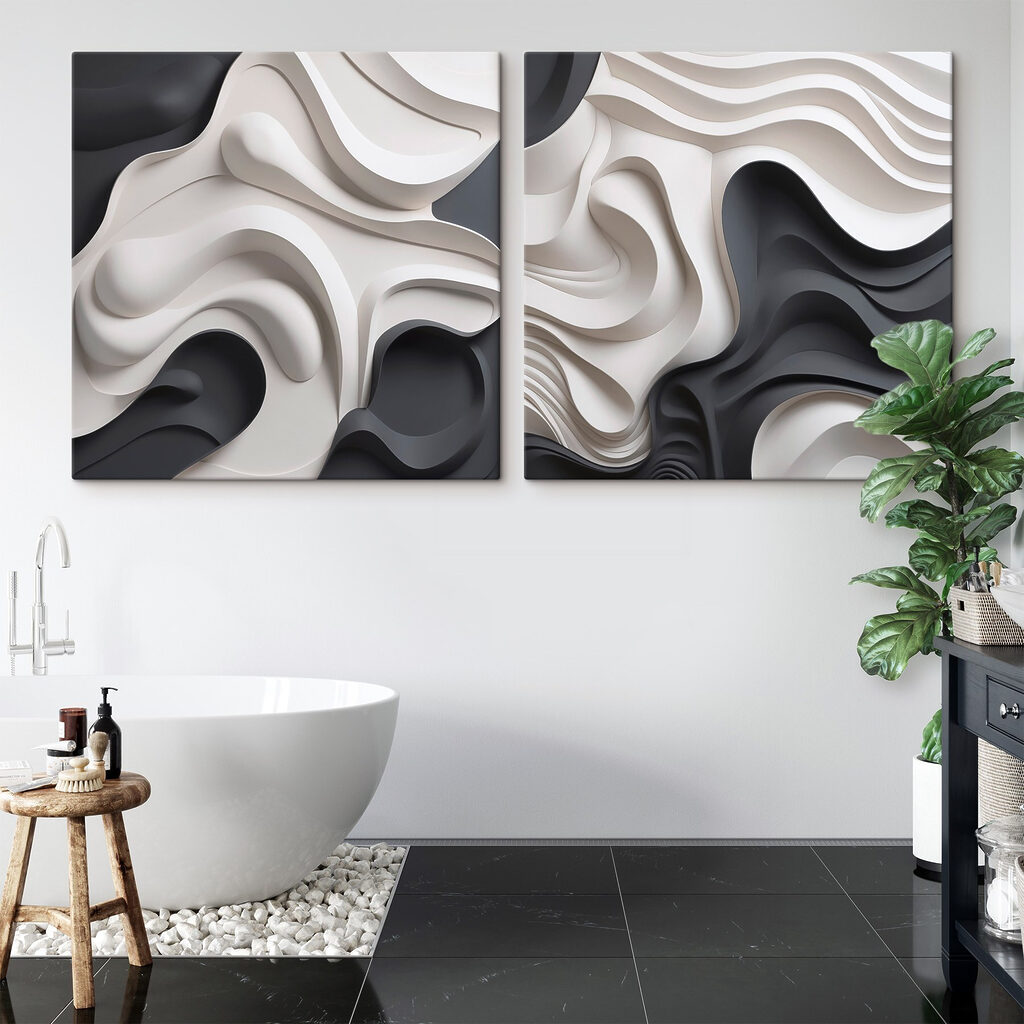 Vagues profondes dans un intérieur