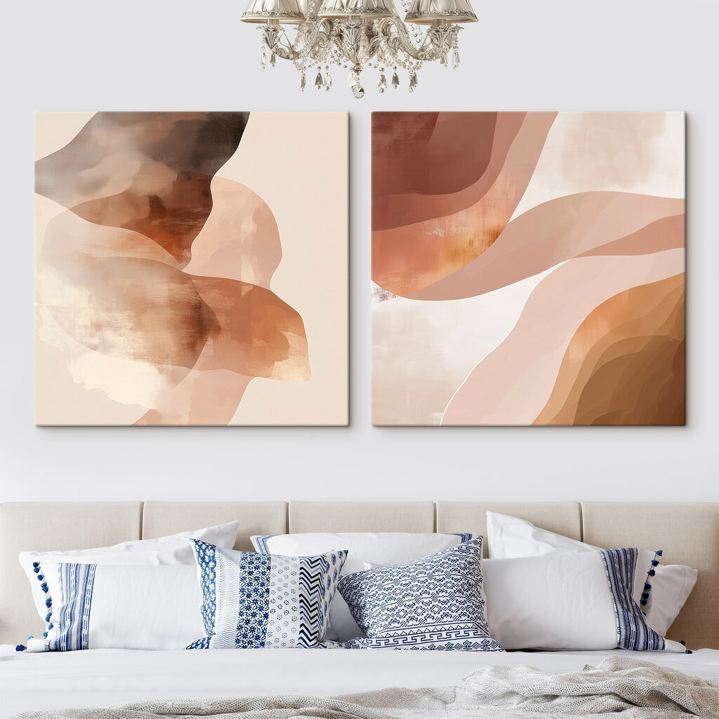 Formes abstraites chaleureuses — intérieur 1