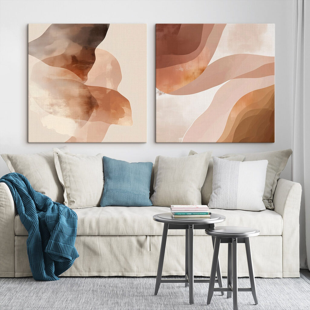Formes abstraites chaleureuses — intérieur 2