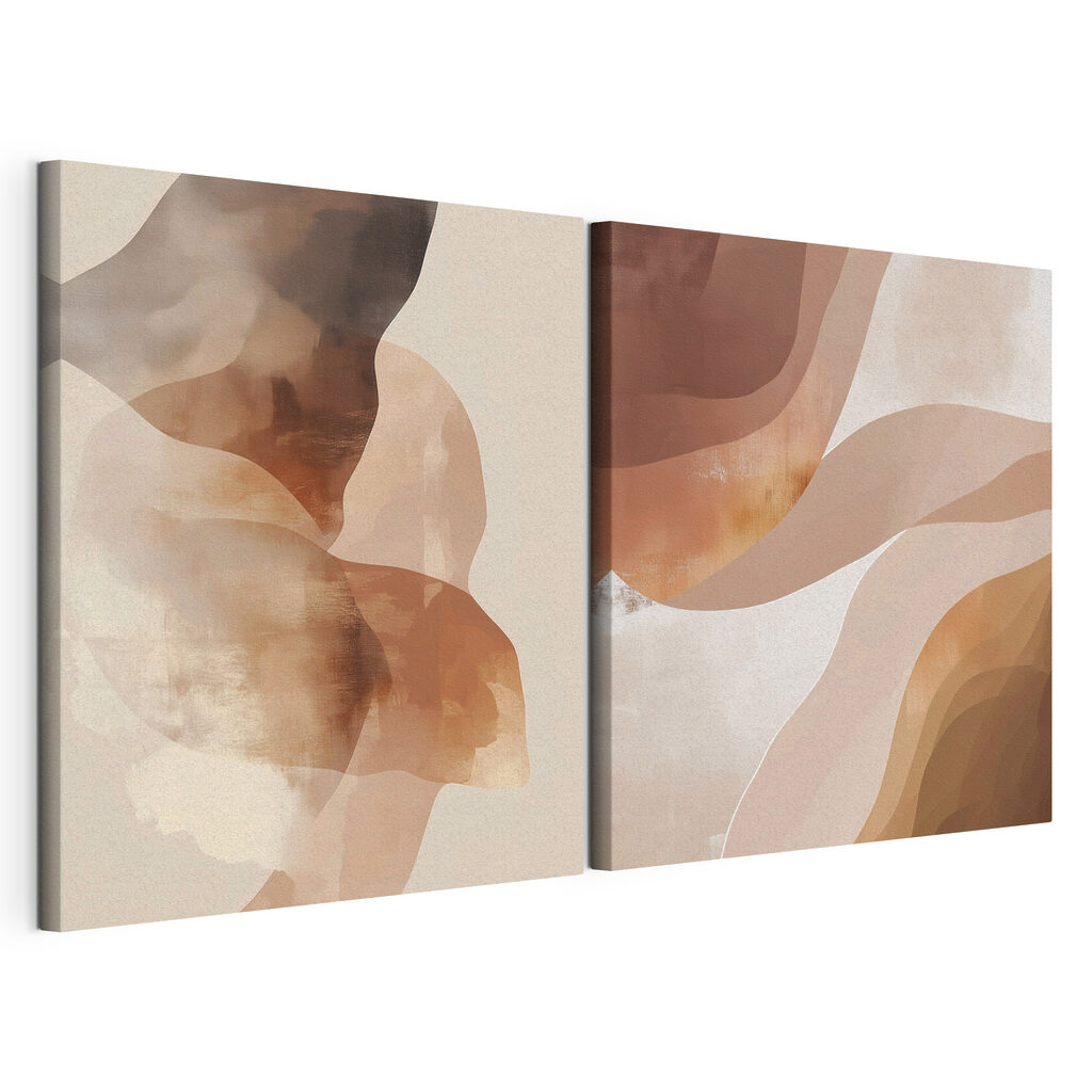 Formes abstraites chaleureuses — vue du produit