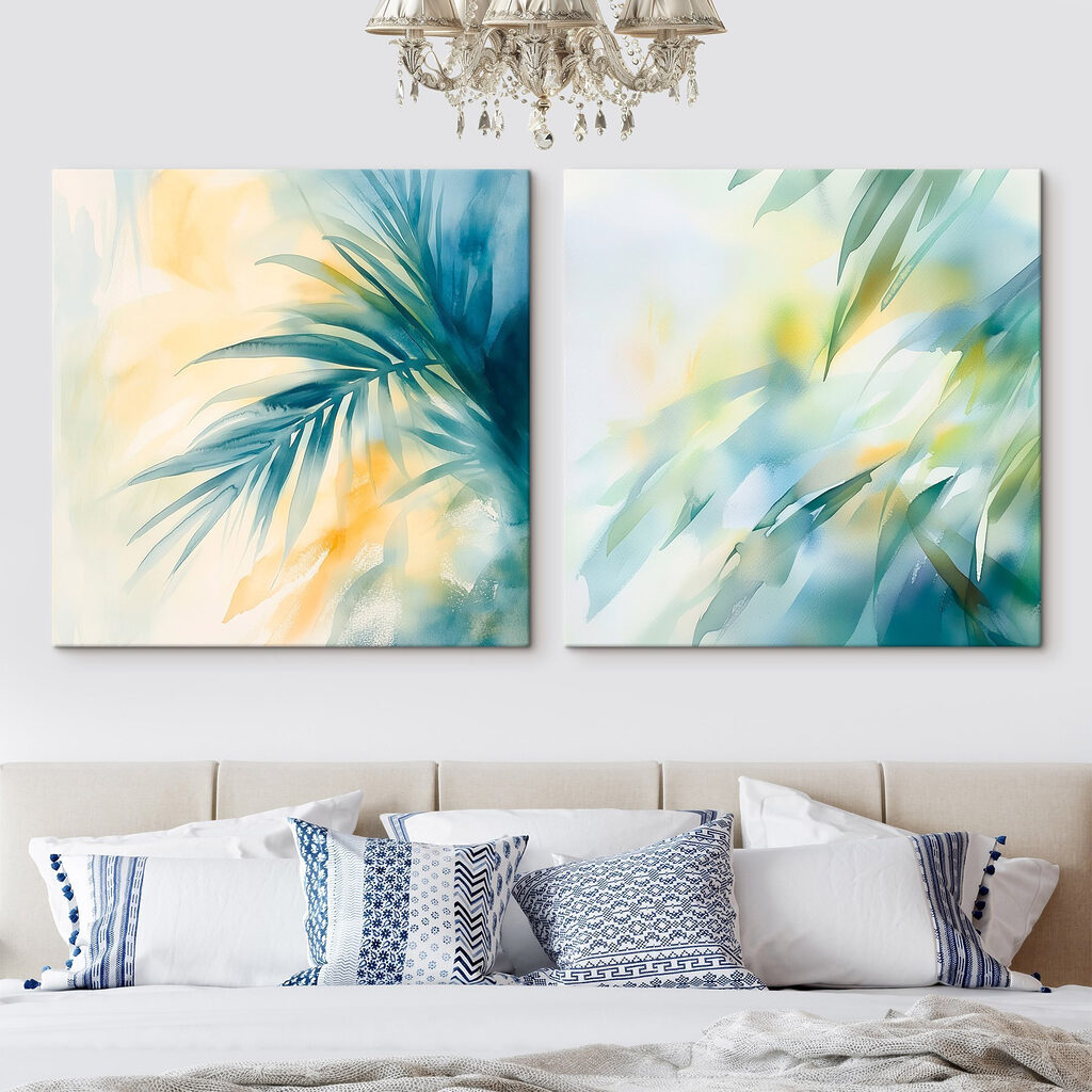 Soleil entre les feuilles dans un intérieur