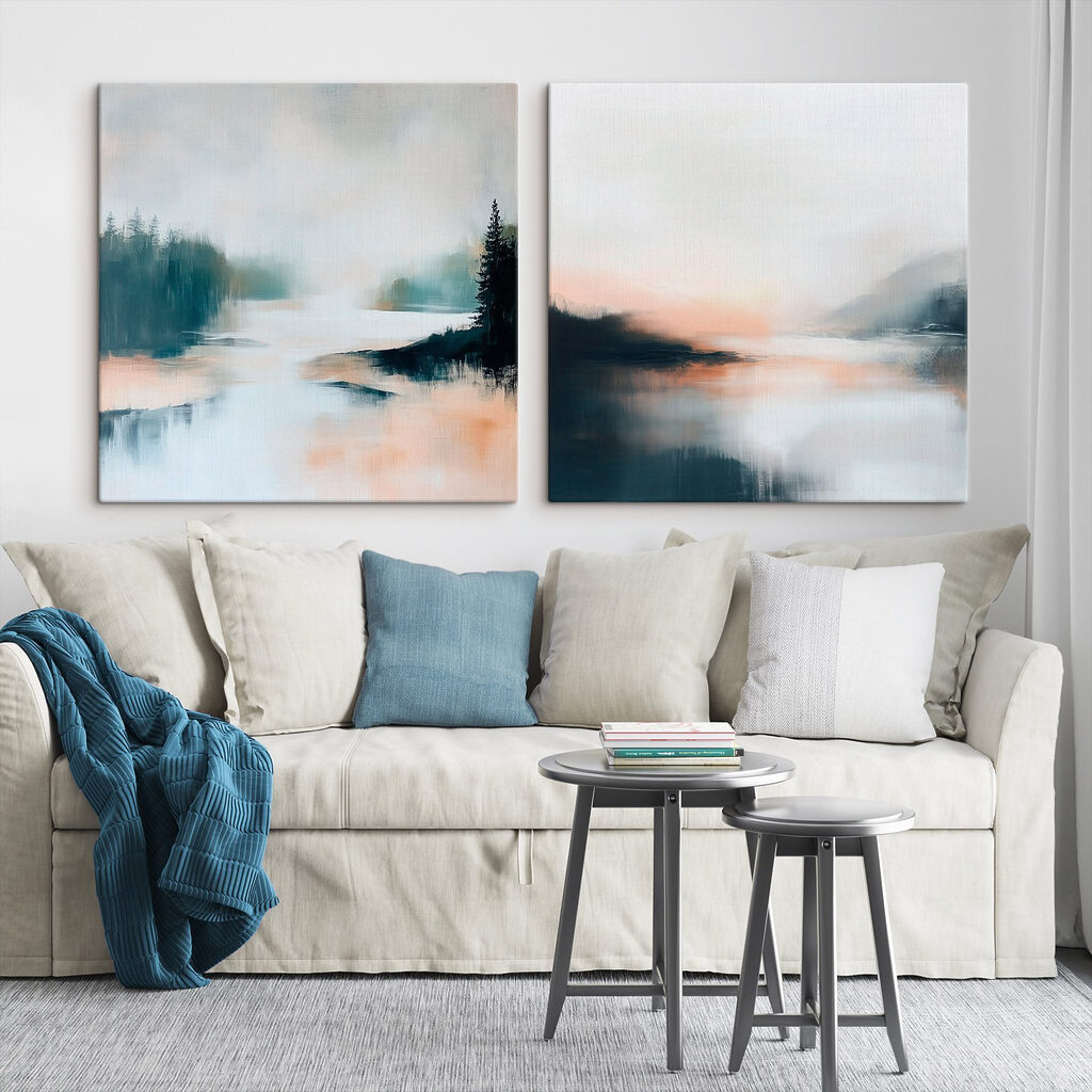 Brume sur la lisière dans un intérieur