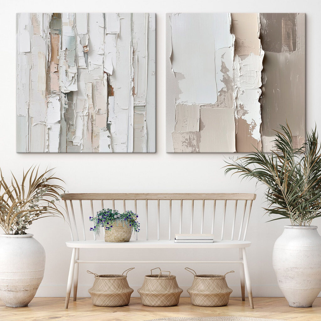 Traces de pinceau dans un intérieur