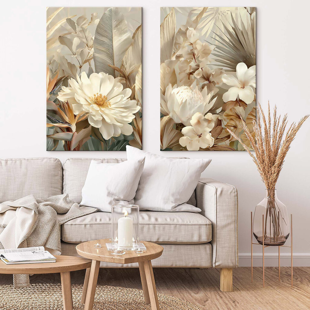 Fleurs et palmes — intérieur 1