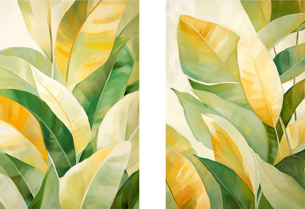 Feuillage lumineux — motif complet
