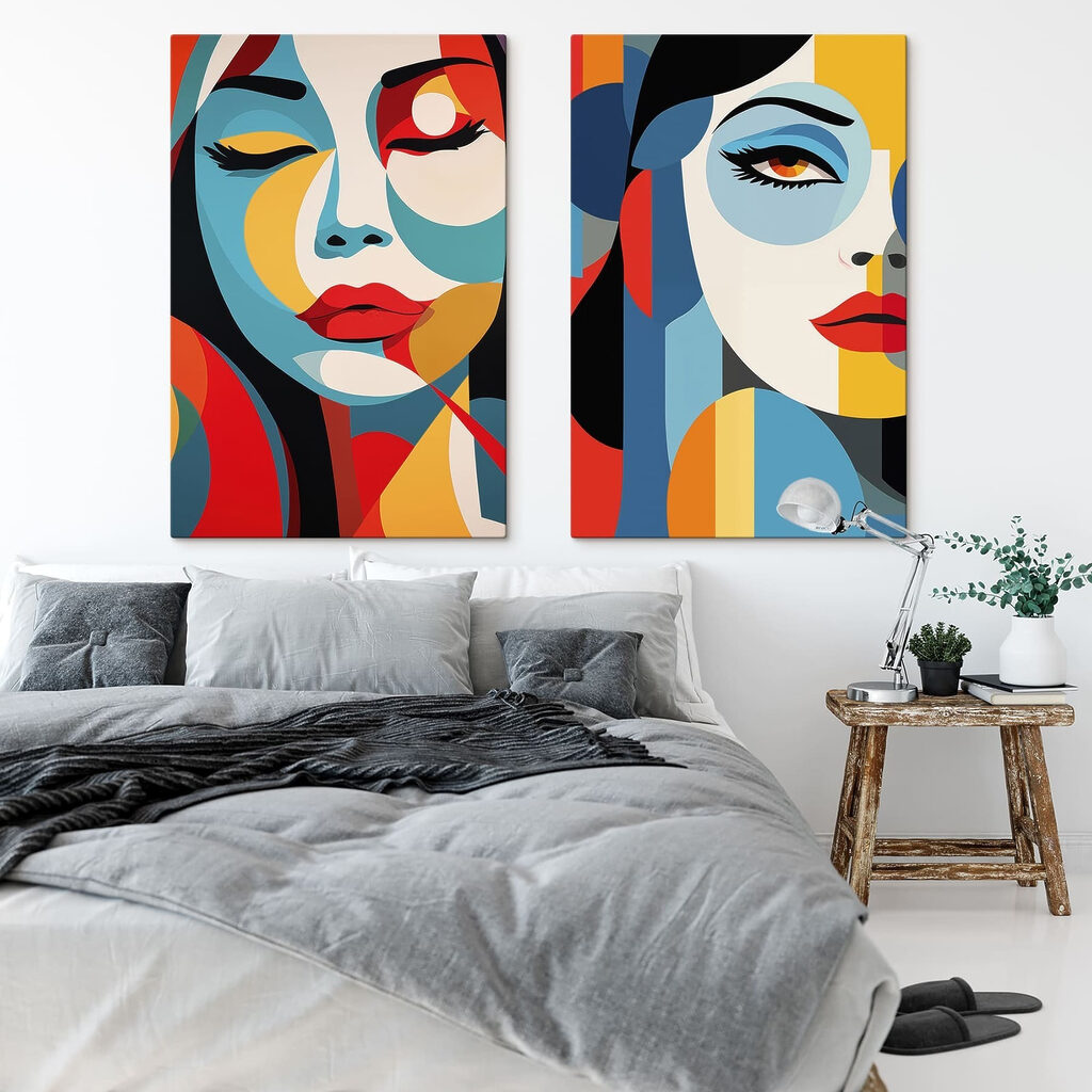 Visage aux couleurs vives — intérieur 1