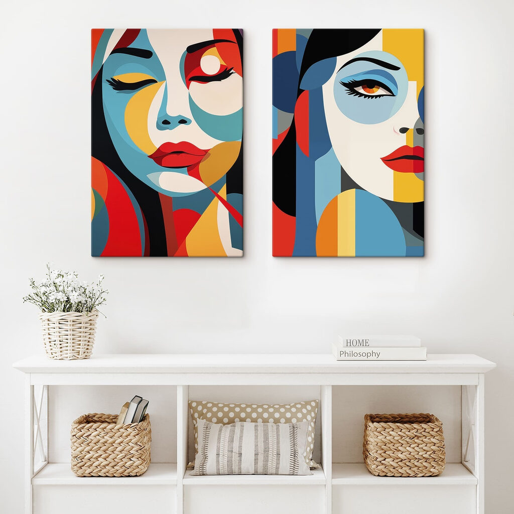 Visage aux couleurs vives — intérieur 2