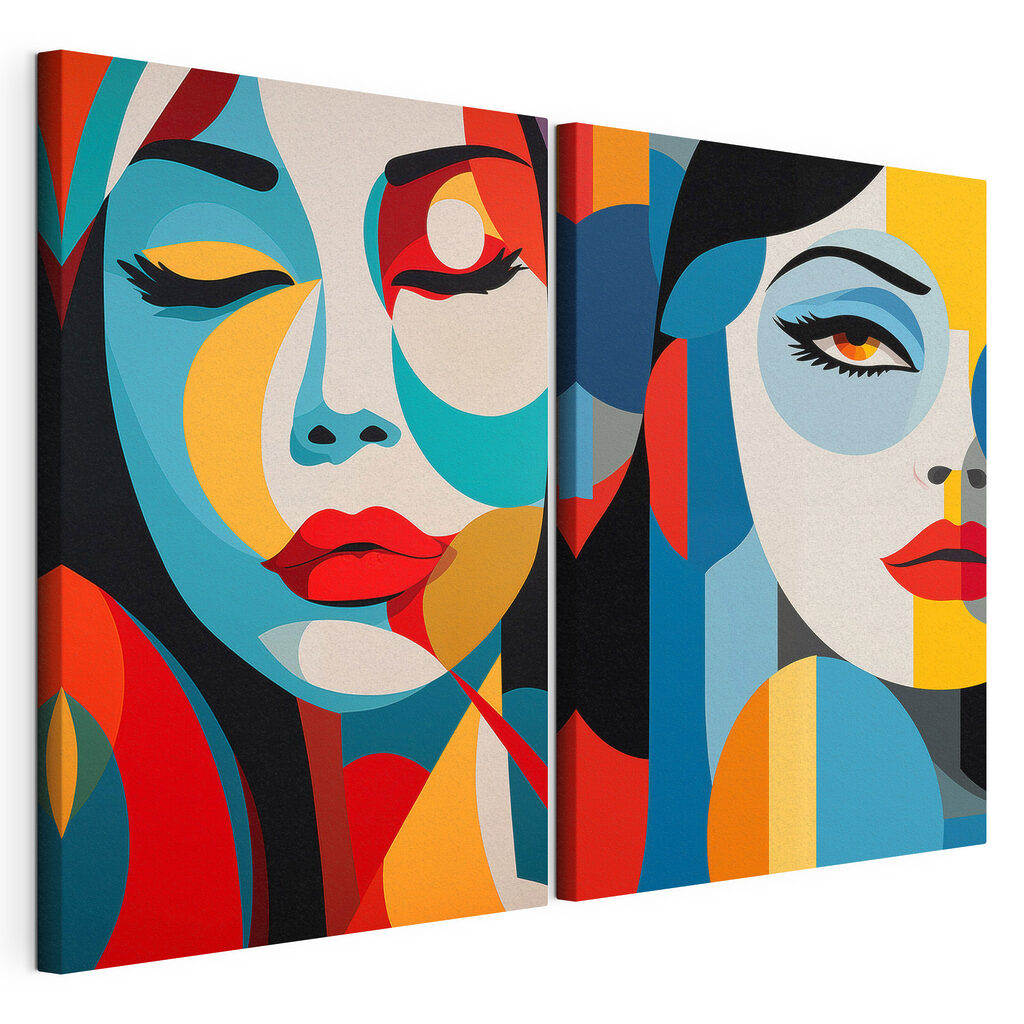 Visage aux couleurs vives — vue du produit