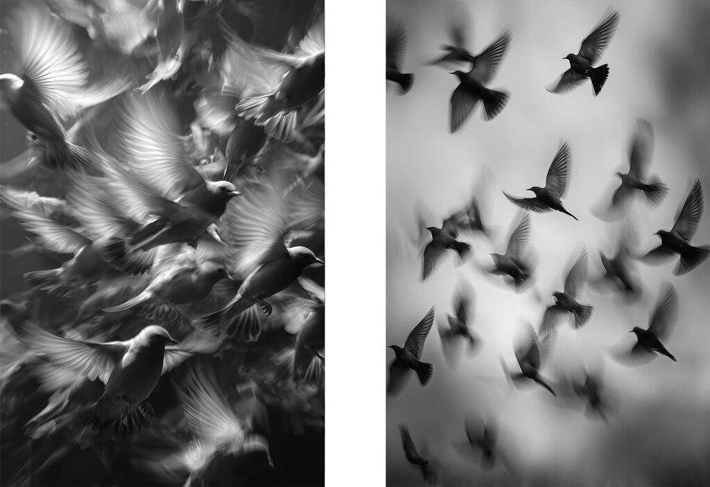 Battements d’ailes — motif complet