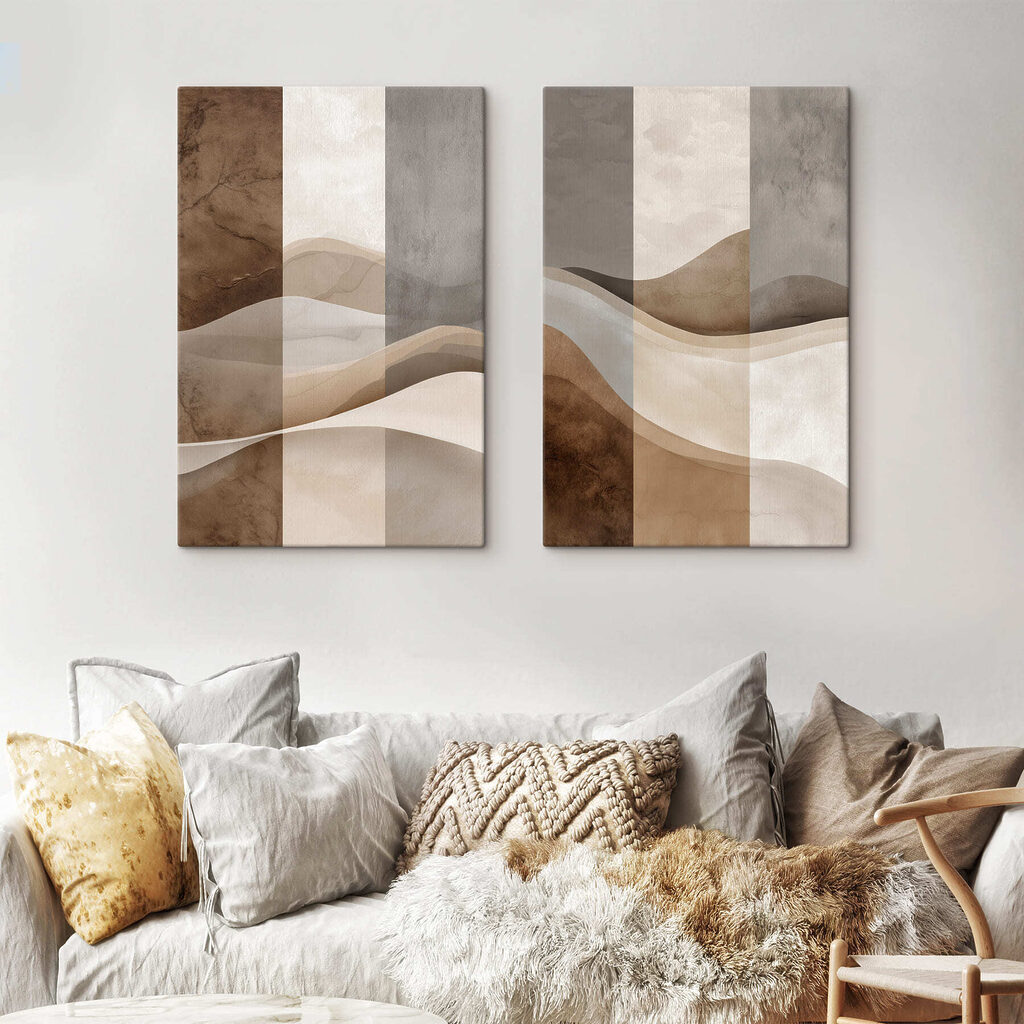 Dunes et angles droits dans un intérieur
