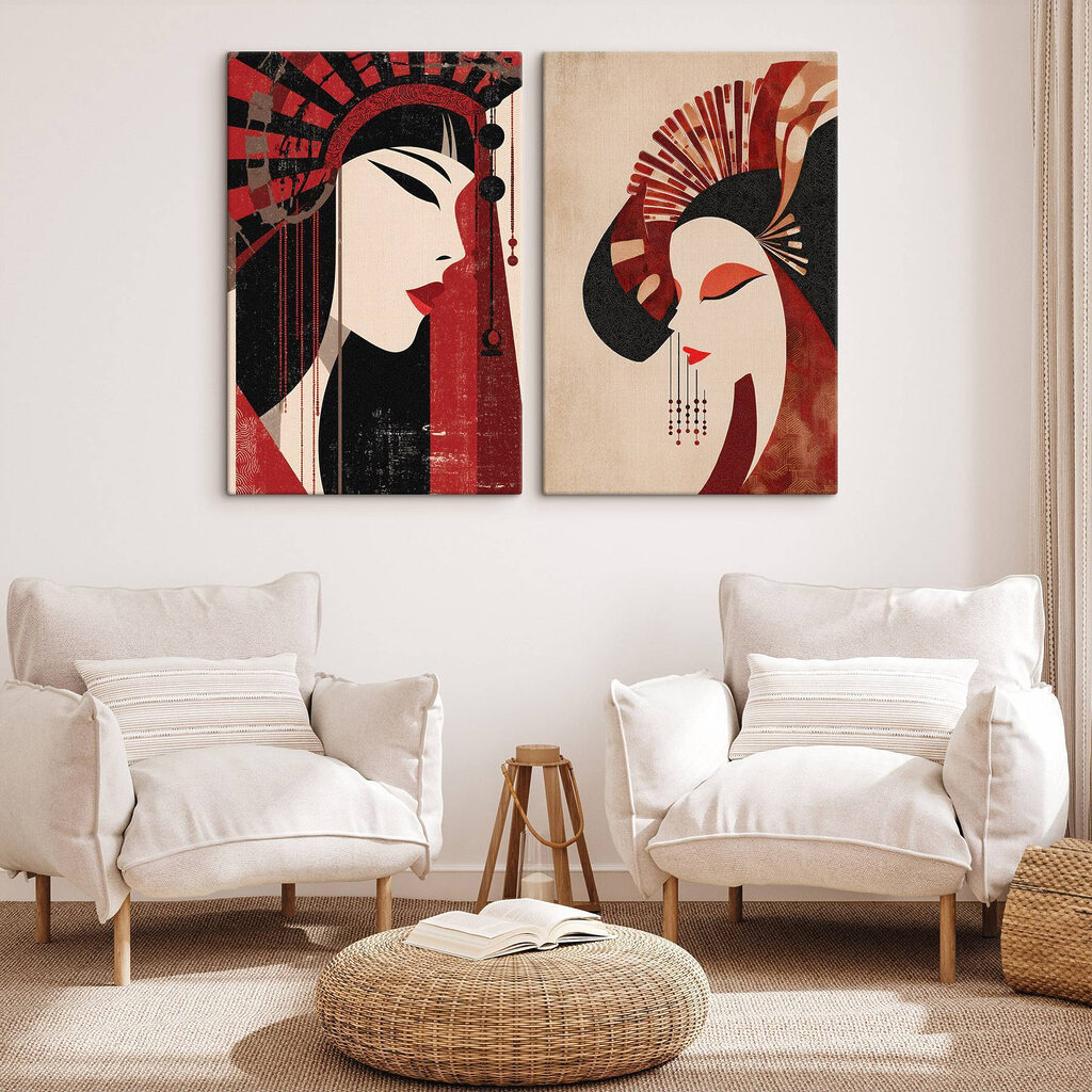 Profils rouge et noir — intérieur 2