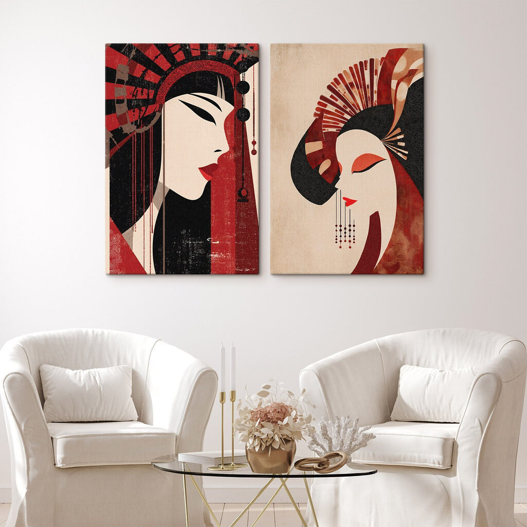 Profils rouge et noir — intérieur 1