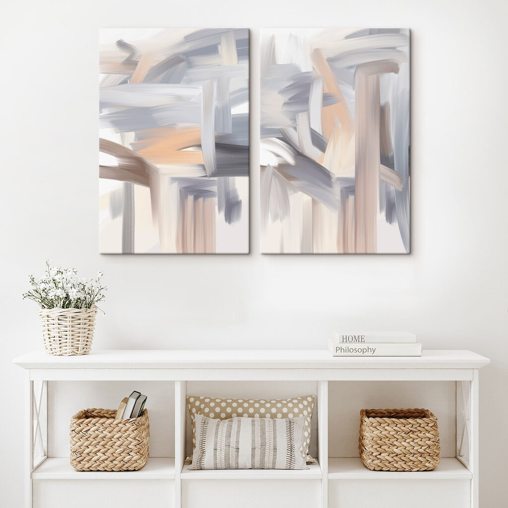 Larges traits gris tendre — intérieur 1