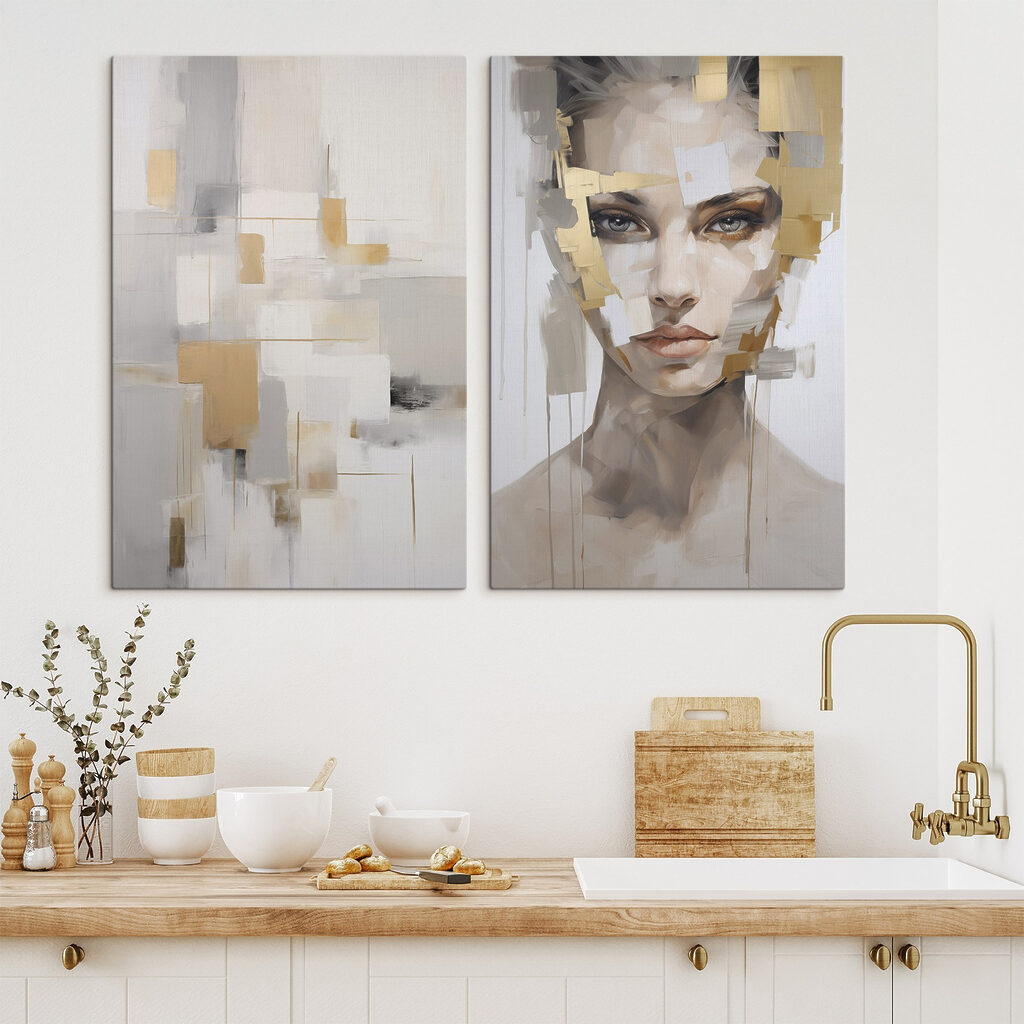 Regard en éclats clairs dans un intérieur
