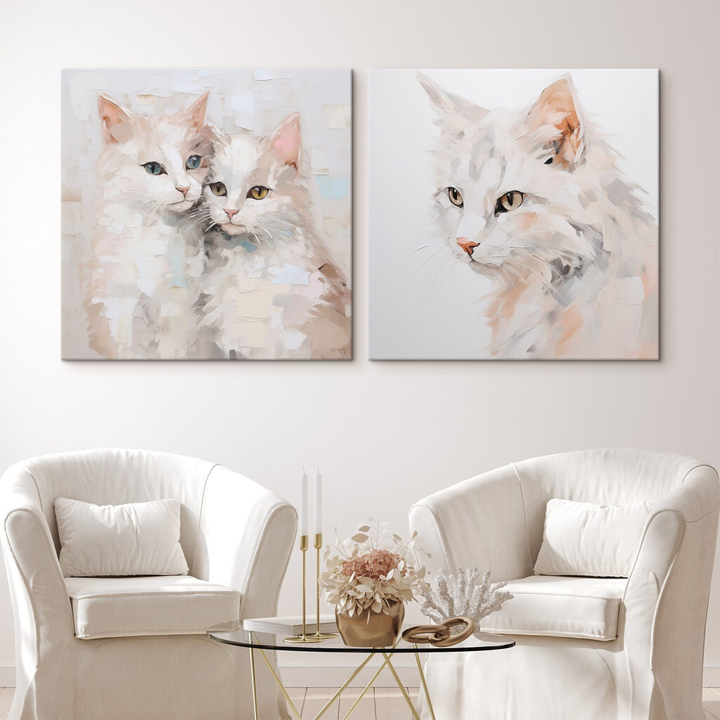 Chats blancs — intérieur 2