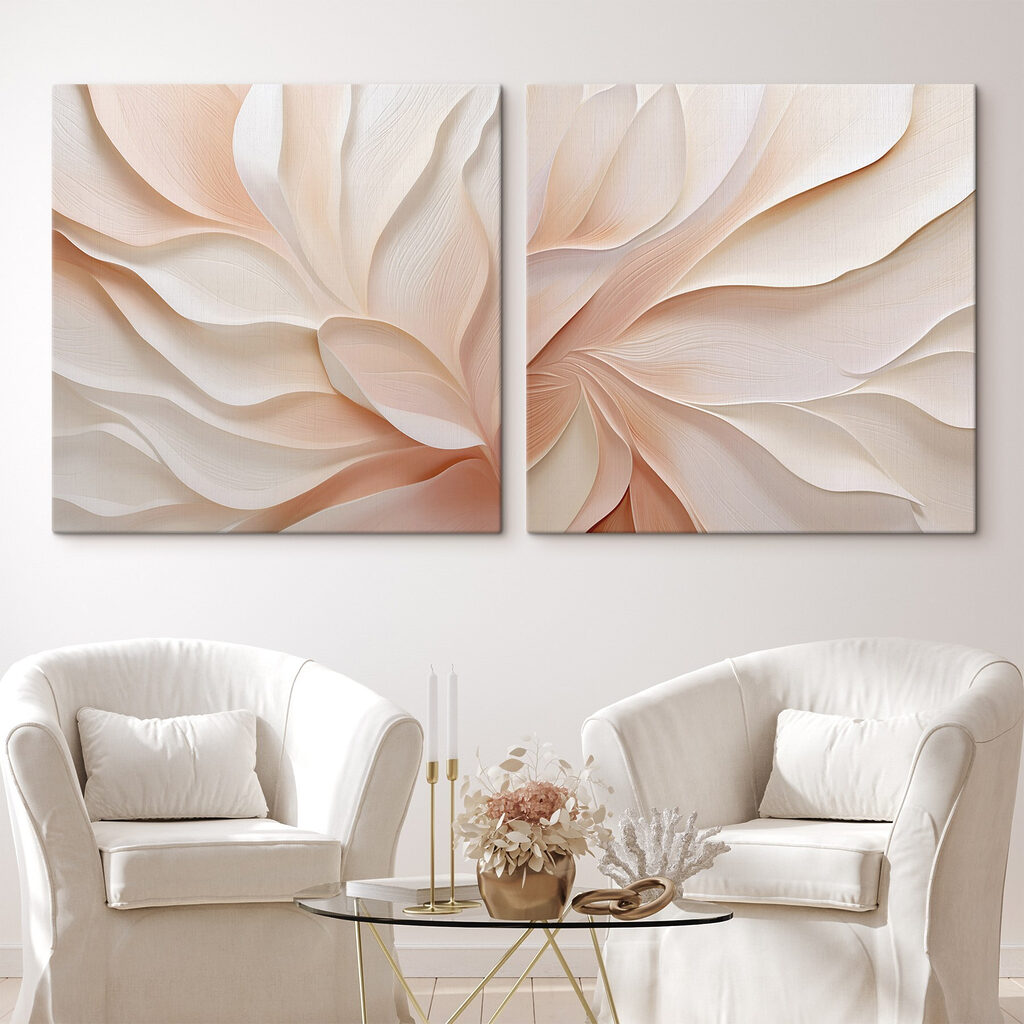 Floraison en éventail dans un intérieur