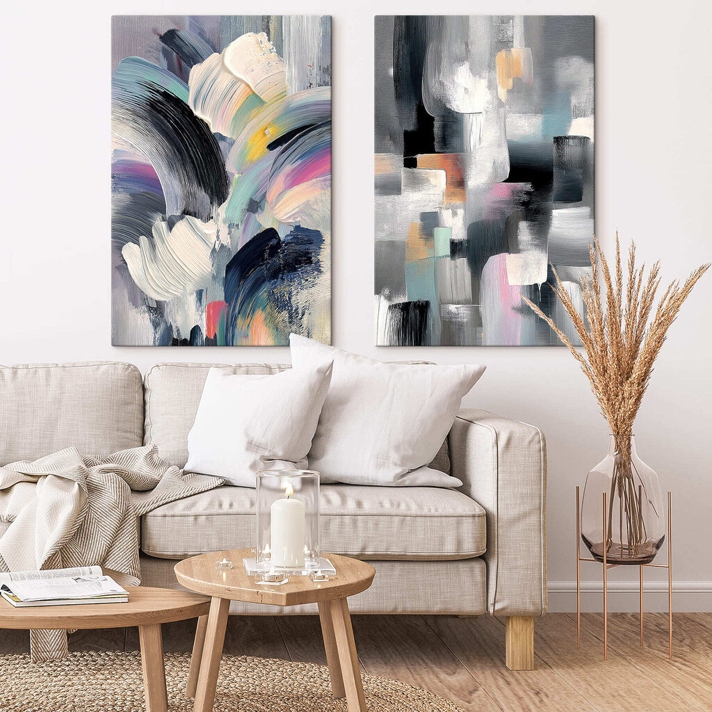 Touches et rectangles clairs dans un intérieur