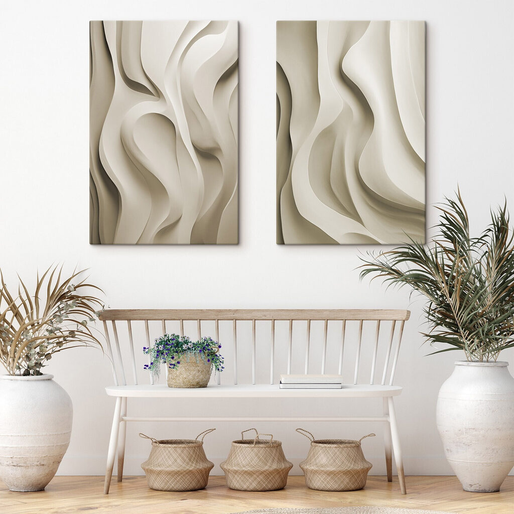 Vagues en douces rondeurs dans un intérieur