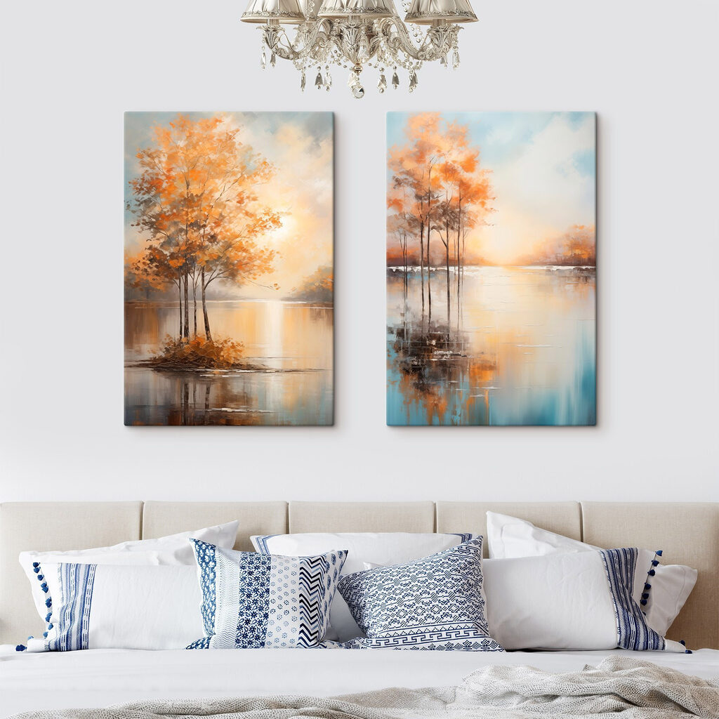 Eaux calmes d’automne dans un intérieur