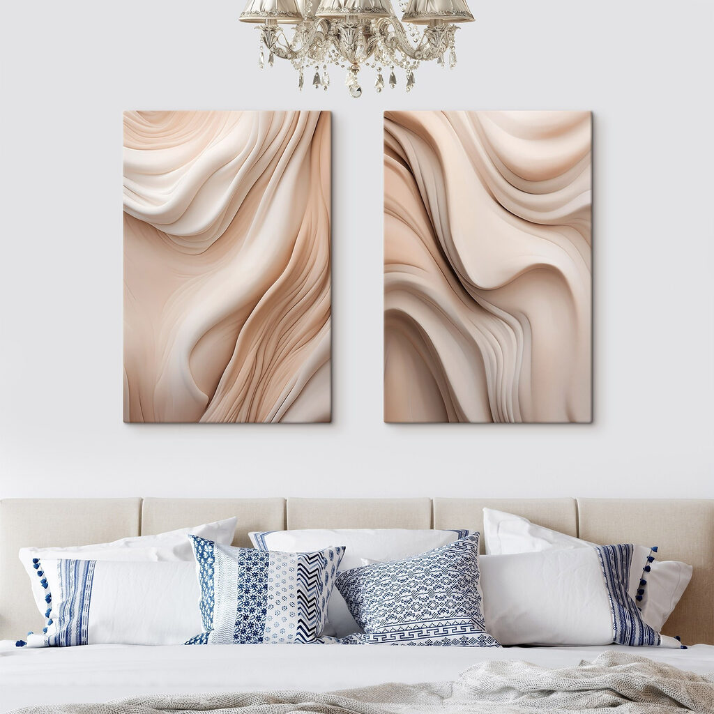 Plis en cascade dans un intérieur