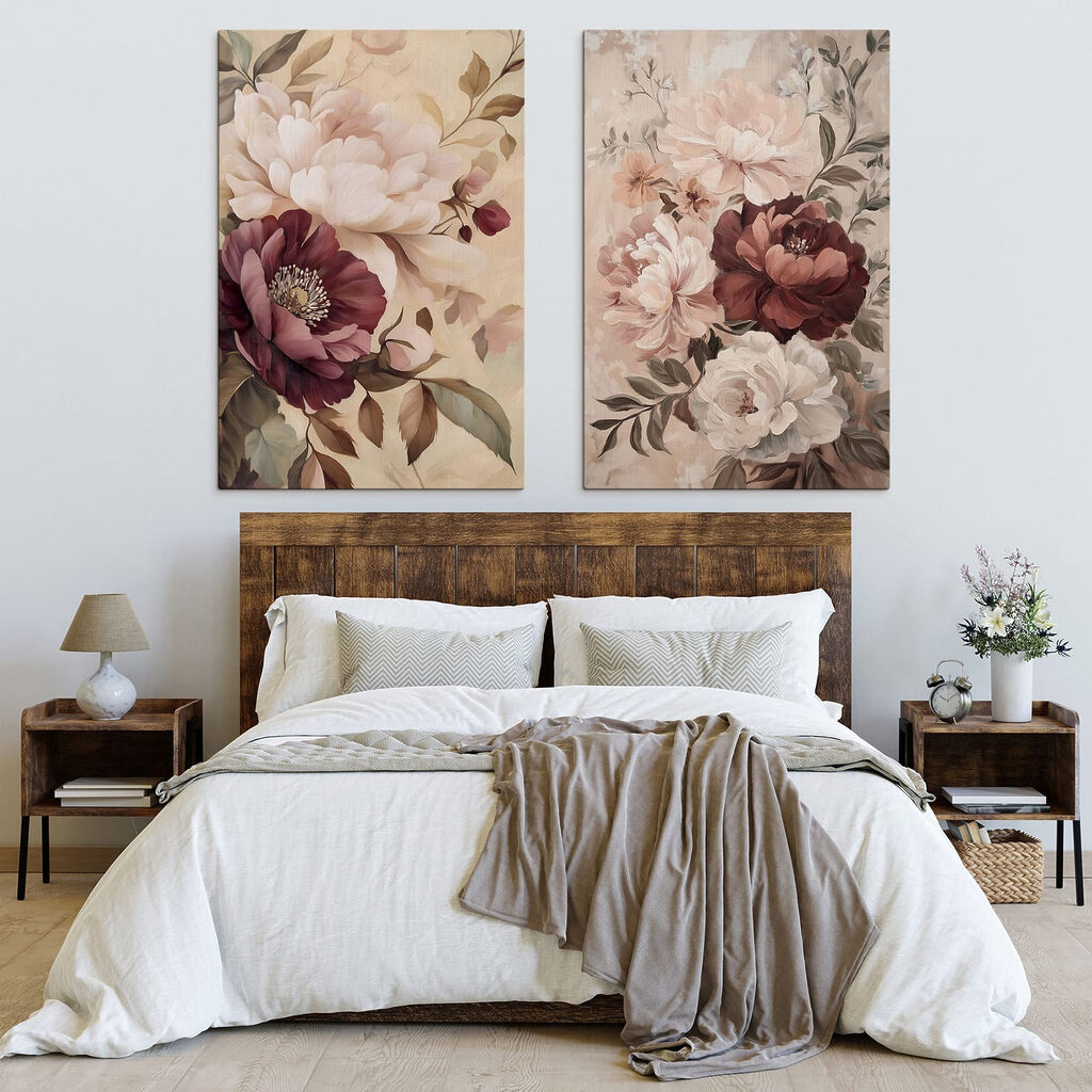 Floraison en tons rosés dans un intérieur