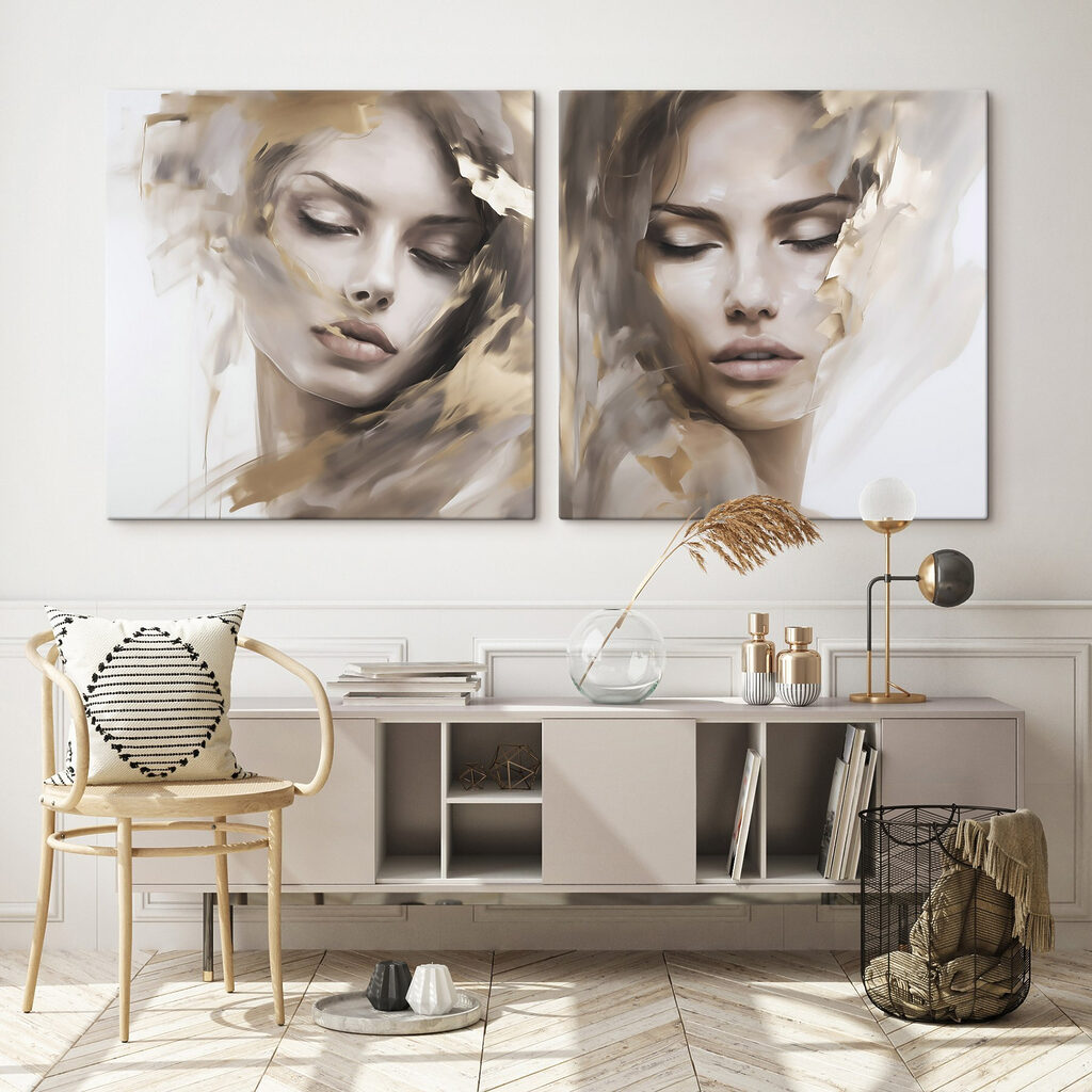 Visage voilé de couleurs — intérieur 1