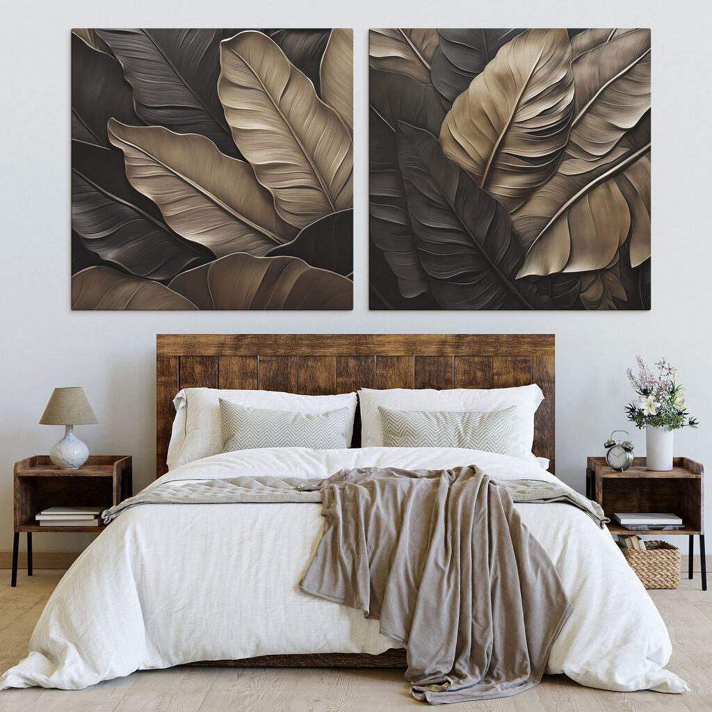 Nervures dorées dans l’ombre dans un intérieur