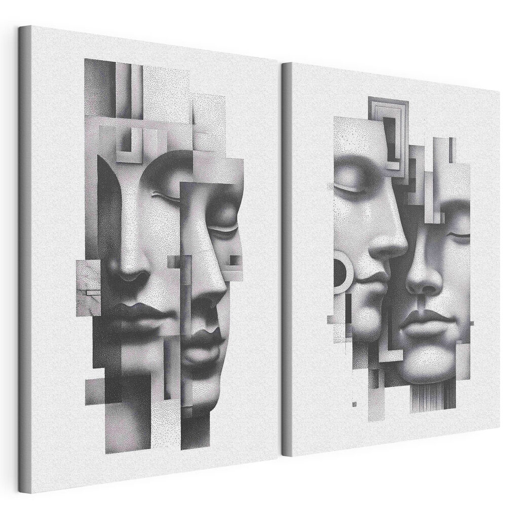 Visages en bandes grises — vue du produit