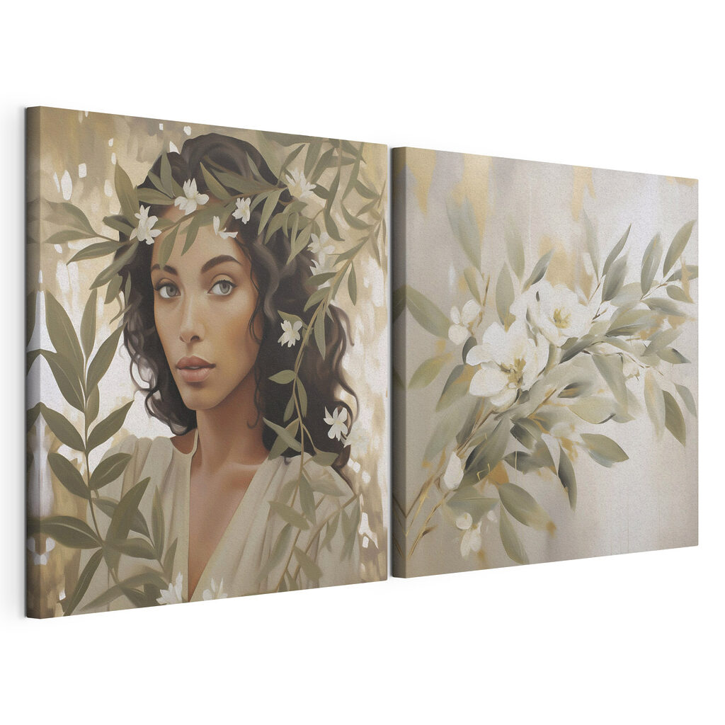 Entourée de fleurs blanches — vue du produit