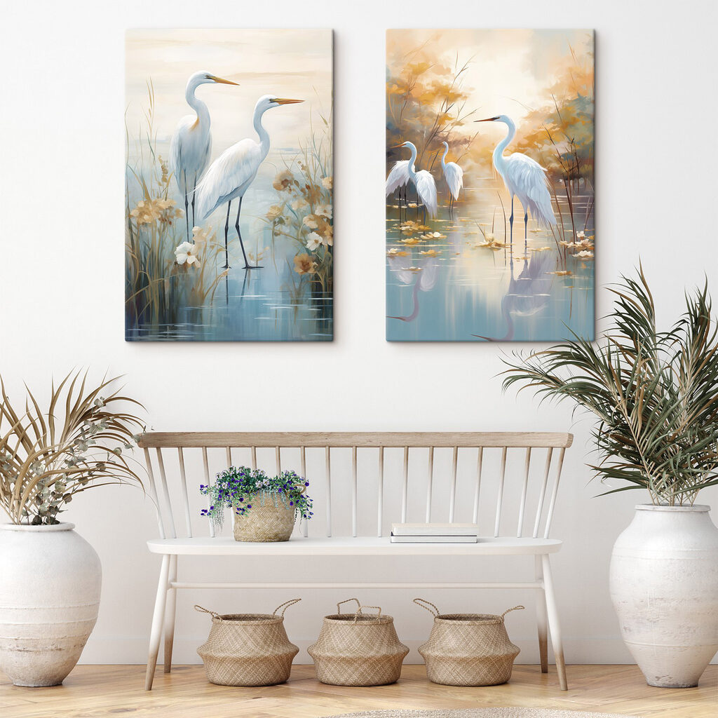 Hérons dans la brume — intérieur 2