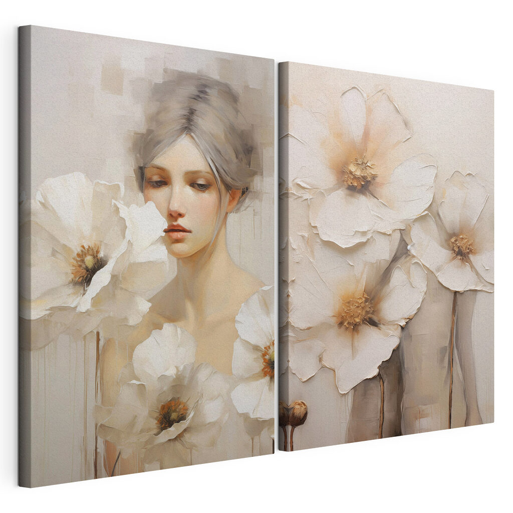 Portrait parmi les fleurs — vue du produit