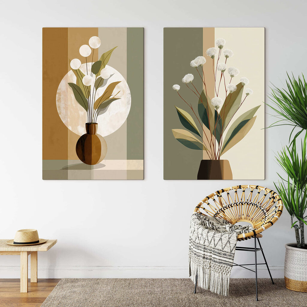 Fleurs pompons — intérieur 1