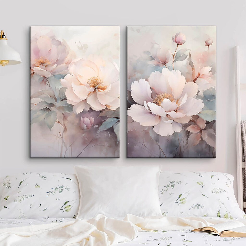 Rameaux et tendres boutons dans un intérieur