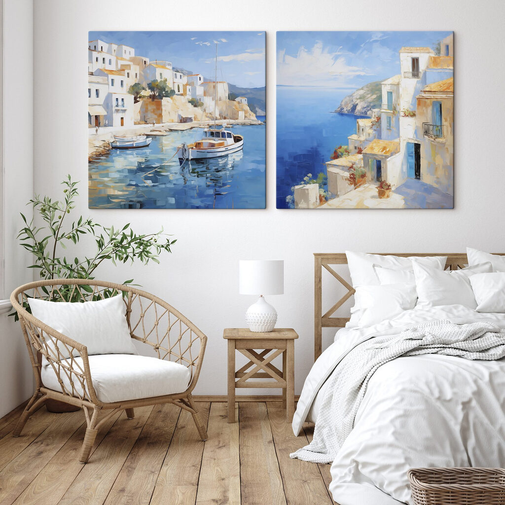 Le port au soleil dans un intérieur