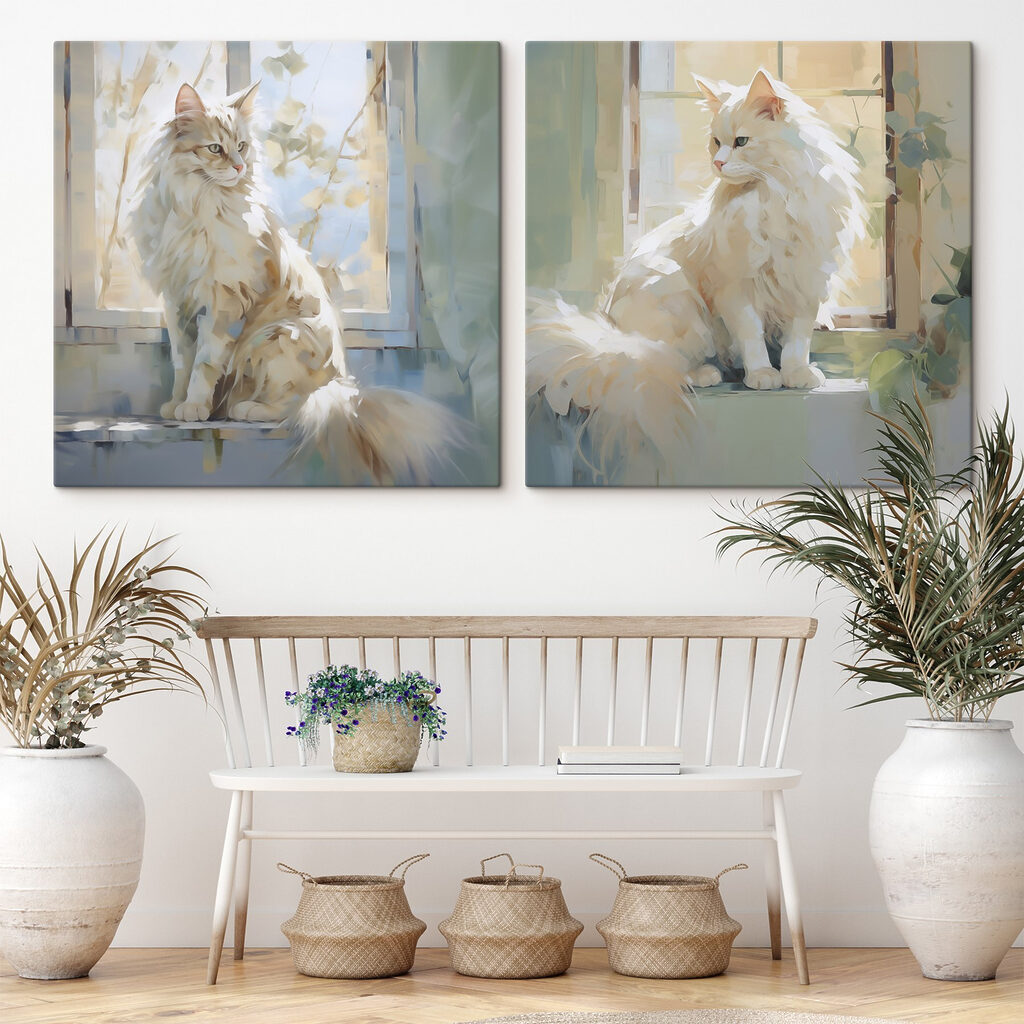 Chat à la fenêtre — intérieur 2