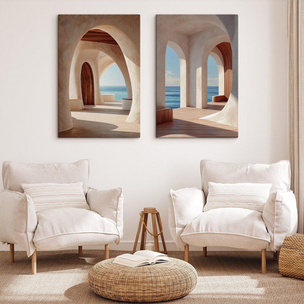 Arcades sur la mer — intérieur 1