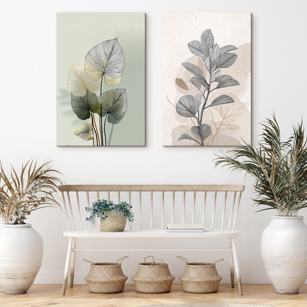 Nervures en traits fins dans un intérieur