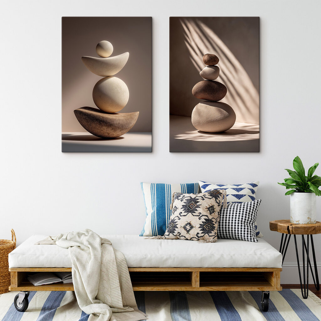 Formes qui se soutiennent dans un intérieur