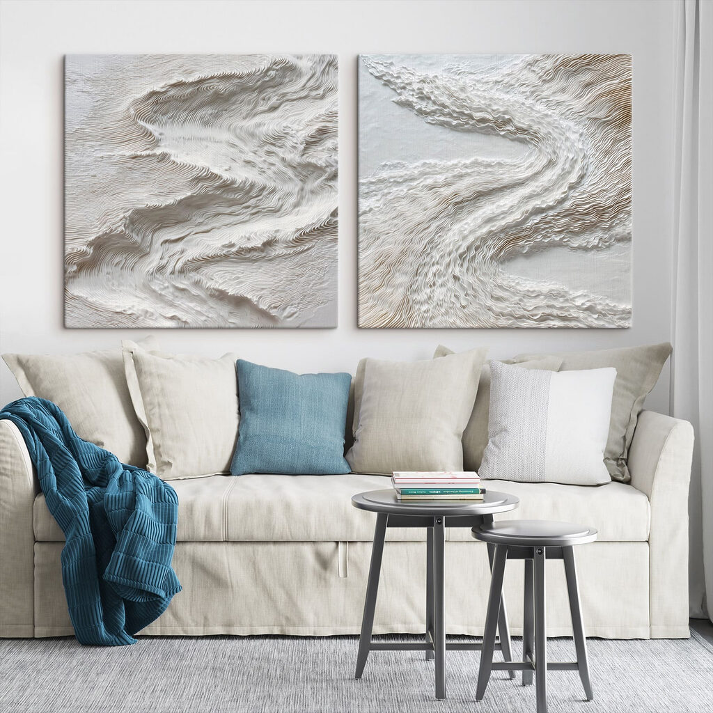 Traces d’un courant blanc dans un intérieur