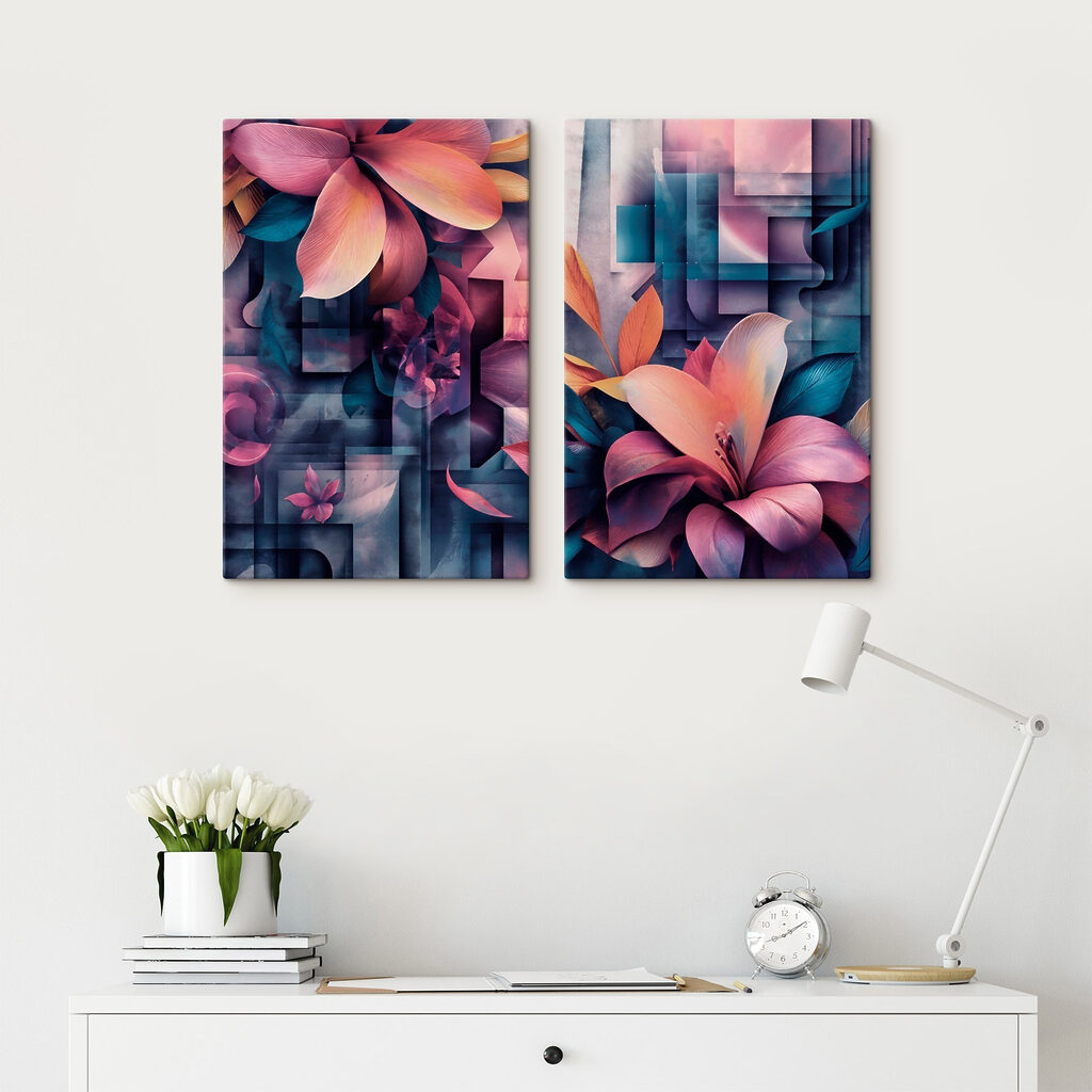 Fleurs parmi la mosaïque — intérieur 2