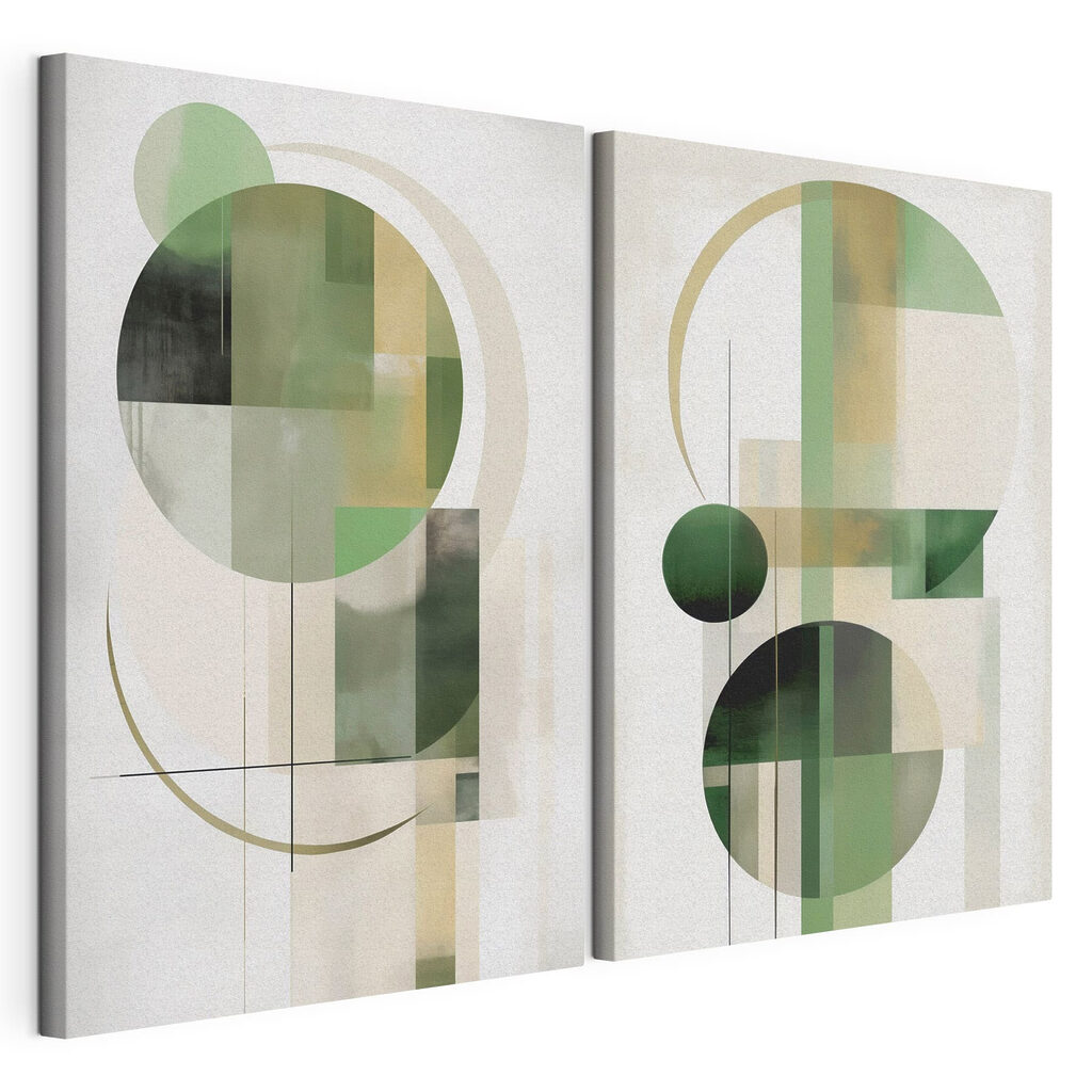 Cercles verts et lignes — vue du produit