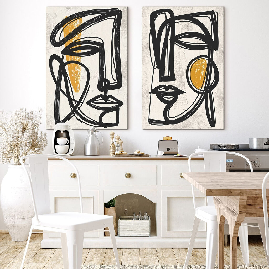Visages aux joues ocre — intérieur 2