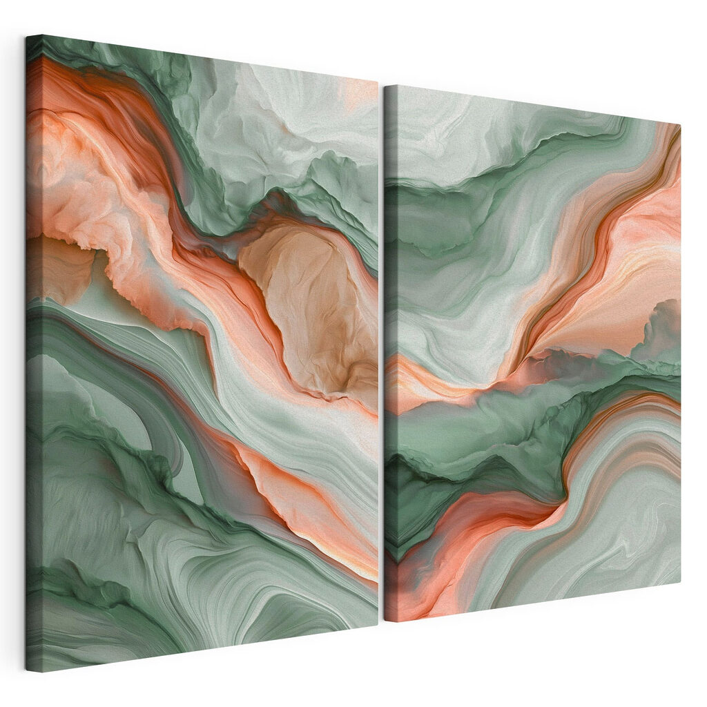 Vagues vertes et corail — vue du produit