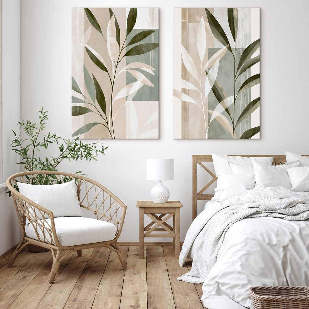 Branches sur aplats translucides — intérieur 2