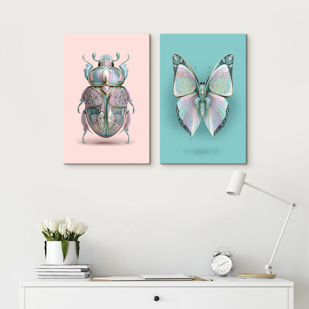 Scarabée et papillon — intérieur 1